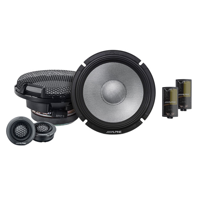Alpine R-Series R2-S65C 6-1/2" 2-Way Component Speakers with 300 Watt Peak Power Alpine R-Series R2-S65C 6-1/2" 2-Way Component Speakers with 300 Watt Peak Power