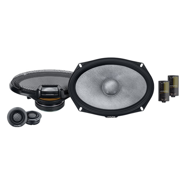 Alpine R-Series R2-S69C 6×9" 2-Way Component Speakers with 300 Watt Peak Power