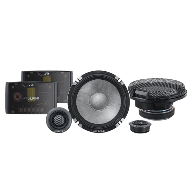 Alpine R-Series R2-S652 6-1/2" 2-Way Component Speakers with 300 Watt Peak Power