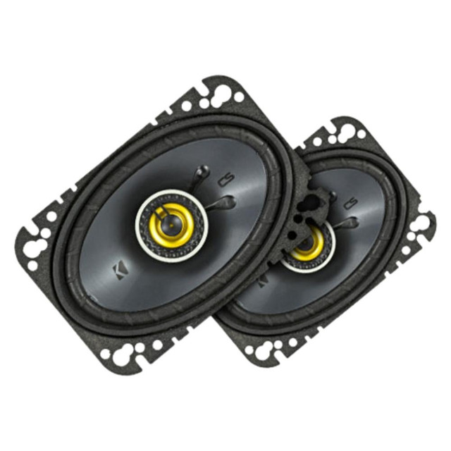 Kicker 46CSC464 CS Series 4"x6" 2-Way Coaxial Car Speakers with 150 Watts Peak