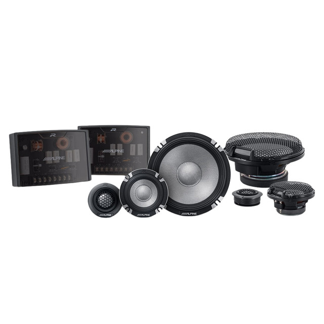 Alpine R-Series R2-S653 6.5" 3-Way Component Speakers with 300 Watt Peak Power Alpine R-Series R2-S653 6.5" 3-Way Component Speakers with 300 Watt Peak Power