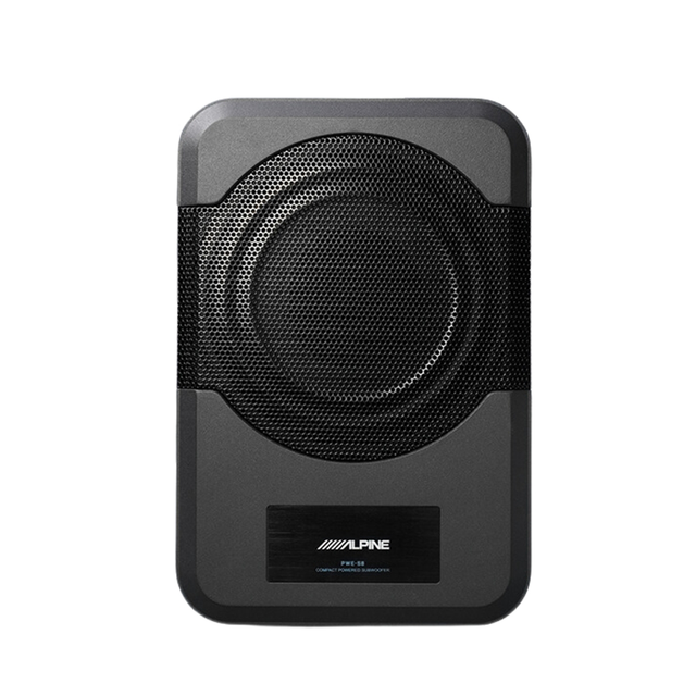 Alpine PWE-S8 8″ Compact Powered Subwoofer System with High-Excursion Cone