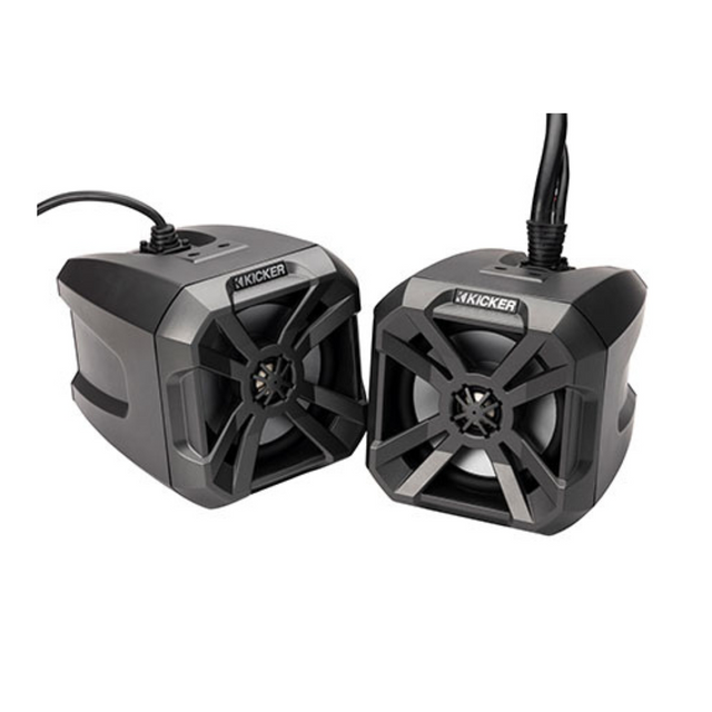 Kicker 48BTCAN65 Two-Way 6.5" PowerCan Speakers with Bluetooth and LED lighting Kicker 48BTCAN65 Two-Way 6.5" PowerCan Speakers with Bluetooth and LED lighting