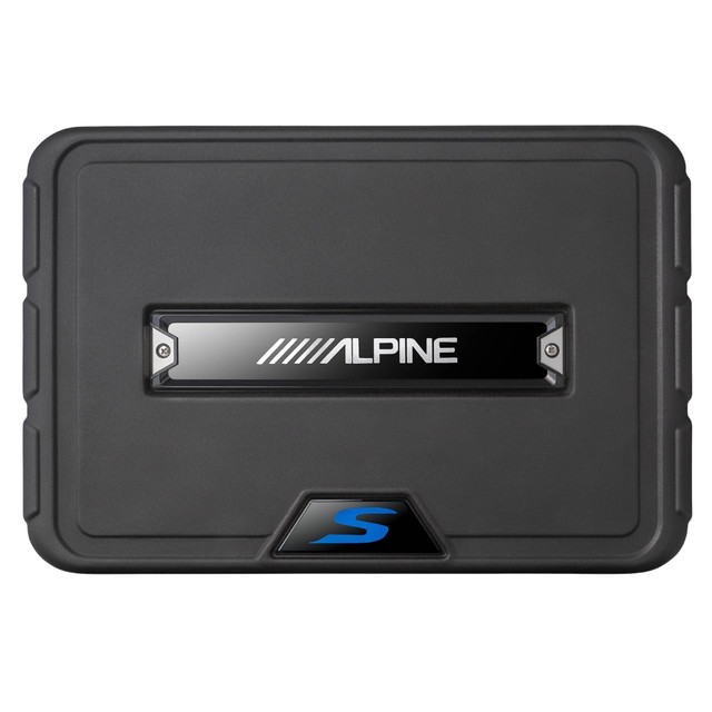Alpine SS-SB10 10" S-Series Shallow Sealed Downward-Firing Subwoofer Enclosure Alpine SS-SB10 10" S-Series Shallow Sealed Downward-Firing Subwoofer Enclosure