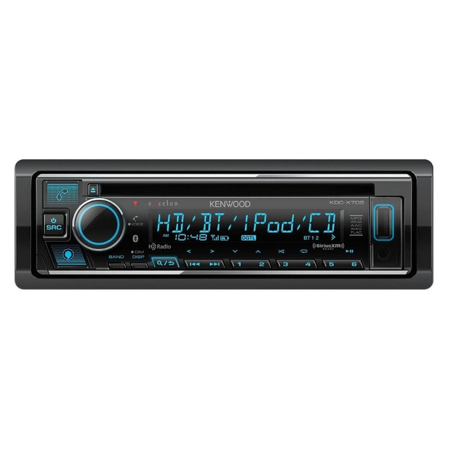 Kenwood Excelon KDC-X705 Single-DIN CD with Bluetooth and Amazon Alexa