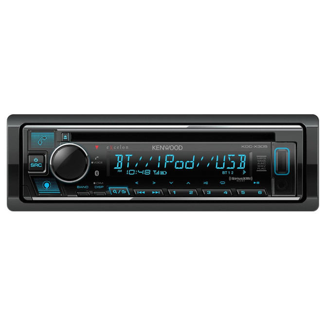 Kenwood Excelon KDC-X305 Single DIN CD with Bluetooth and Amazon Alexa