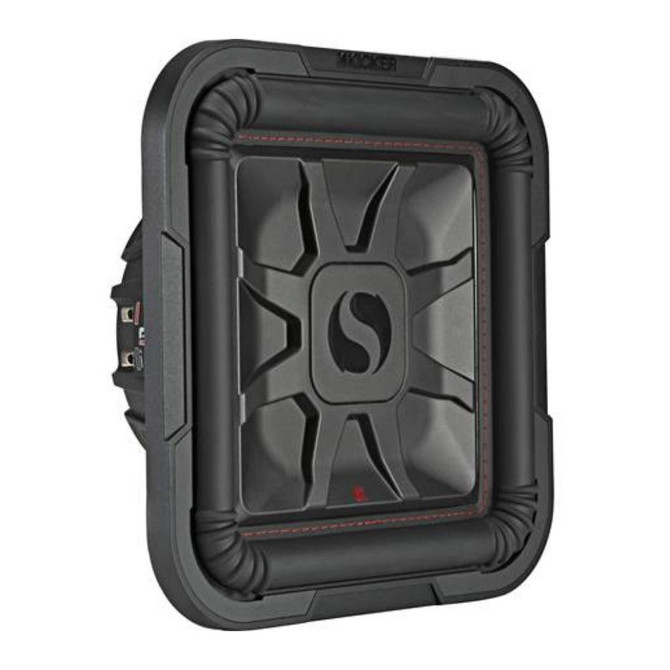 Kicker 46L7T124 Solo-Baric Shallow-Mount Dual 12 Inch 4-Ohm Component Subwoofer