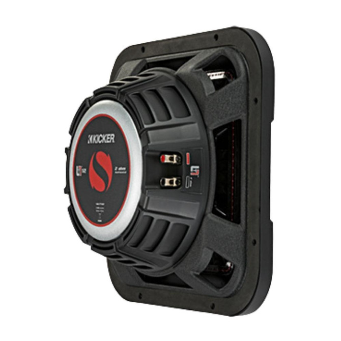 Kicker 46L7T124 Solo-Baric Shallow-Mount Dual 12 Inch 4-Ohm Component Subwoofer