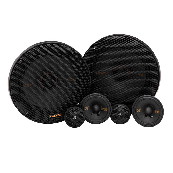 Kicker KS-Series 51KSS365 6.5" 160W Peak Power 3-Way Component Speaker System