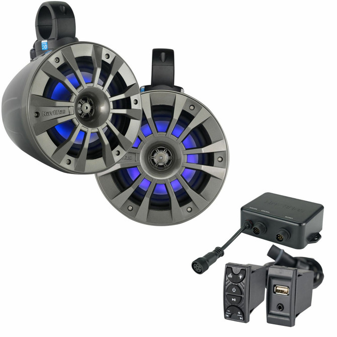 NavAtlas NT650AT 200W RMS 6.5" Class D Amplified Roll-Cage Speaker Systems