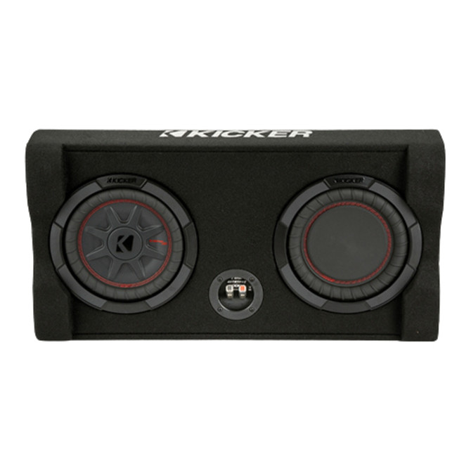 Kicker 48TRTP82 Sealed Down-Firing 8 Inch CompRT 2-Ohm Subwoofer Enclosure