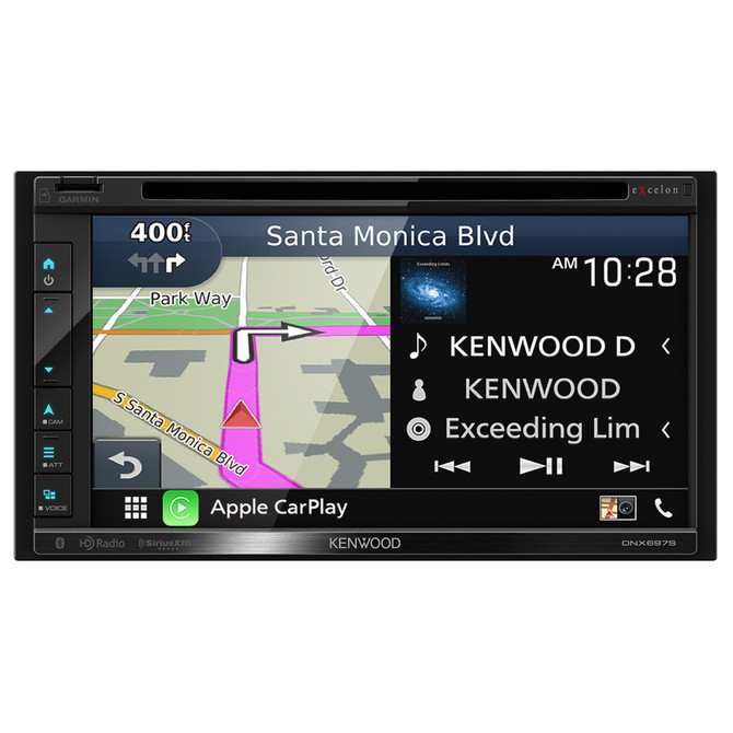 Kenwood eXcelon DNX697S 6.8" DVD Navigation Receiver w/ Apple CarPlay