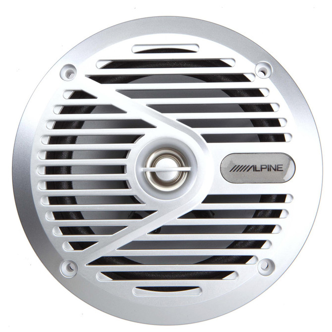 Alpine SPS-M601 6-1/2" 2-Way Marine Speakers (Silver) Alpine SPS-M601 6-1/2" 2-Way Marine Speakers (Silver)