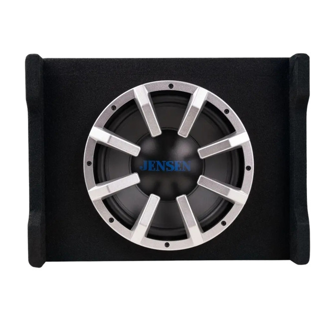 Jensen JW10A 10" 100 Watts RMS Subwoofer with Vented Enclosure and Built-In Amp