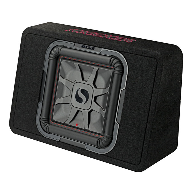 Kicker TL7T12 Single 12" Solo-Baric Subwoofer in Thin Profile Enclosure 2-Ohm