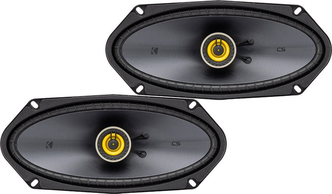 Kicker CS Series 50CSC4104 4"x10" 225 Watt Peak Power 2-Way Coaxial Speakers
