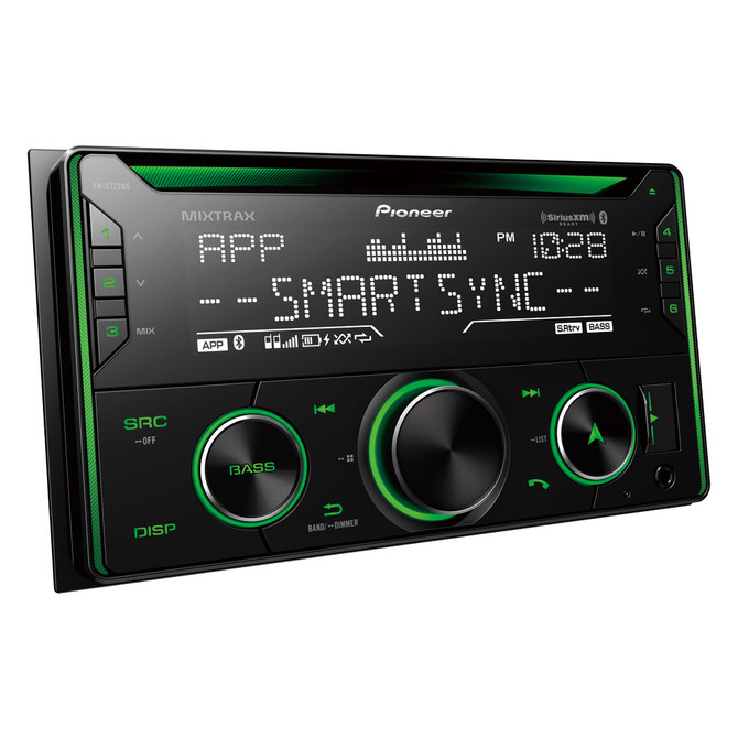 Pioneer FH-S722BS 2-DIN CD Audio Receiver w/ Built-in Bluetooth, LED Back Light