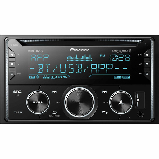 Pioneer FH-S722BS 2-DIN CD Audio Receiver w/ Built-in Bluetooth, LED Back Light