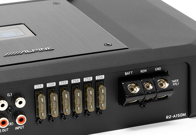 Alpine R-Series R2-A150M High-Performance Class D Mono Amplifier with 1500W RMS