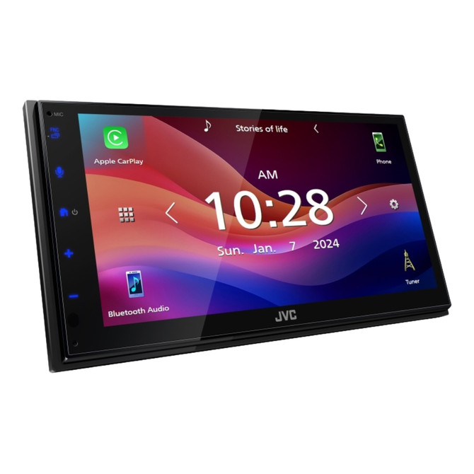 JVC KW-M590BT 6.8" 1-DIN/2-DIN Multimedia with CarPlay and Android Auto