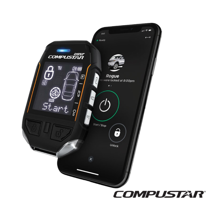 Compustar RFX-2WT12-SS Pro T12 Remote Start and Security System with Bypass and DroneMobile- Free Standard Installation Included