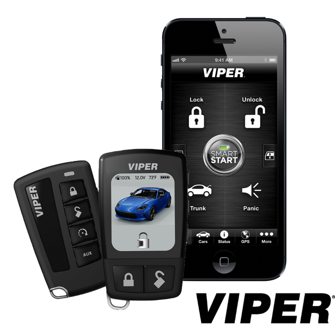 Viper (RS4) D9957V 2-Way, LCD Remote Start & VSM550 SmartStart Pro GPS Module -Standard Installation Included