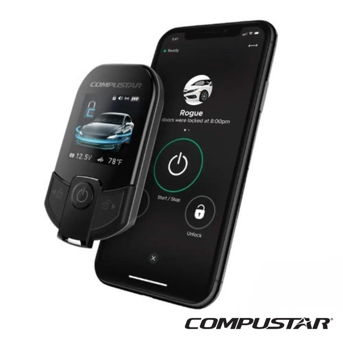 Compustar (RS10) RFX-P2WT13-SF 2-Way RFX Remote Start System with LTE Module-Standard Installation Included