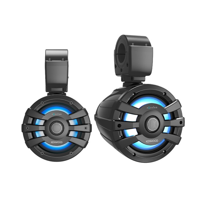 Kenwood eXcelon XM77TBL 7.7" 100W RMS 4 Ohm 2-Way Coaxial Tower Speakers (Black)