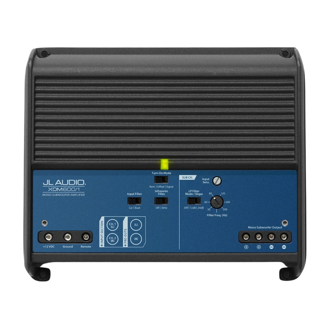JL Audio XDM-Series XDM600/1 Monoblock Class D 600W Marine Subwoofer Amplifier