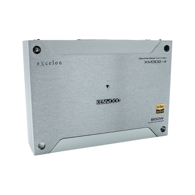 Kenwood Excelon XM302-4 Class D 300W RMS 4-Channel Powersports/Marine Amplifier