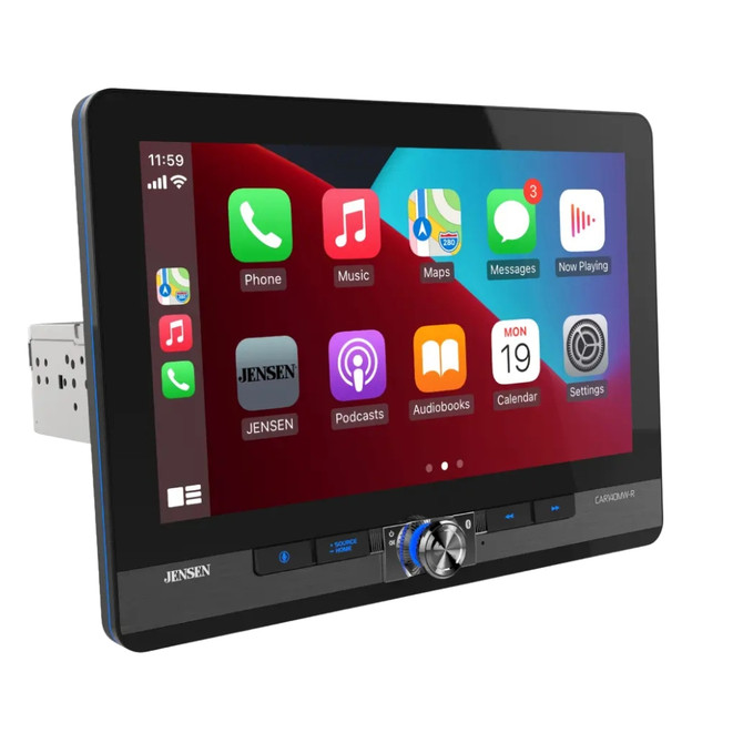 Jensen CAR140MW-R 10.1" Multimedia Receiver w/ CarPlay & Android Auto, Bluetooth