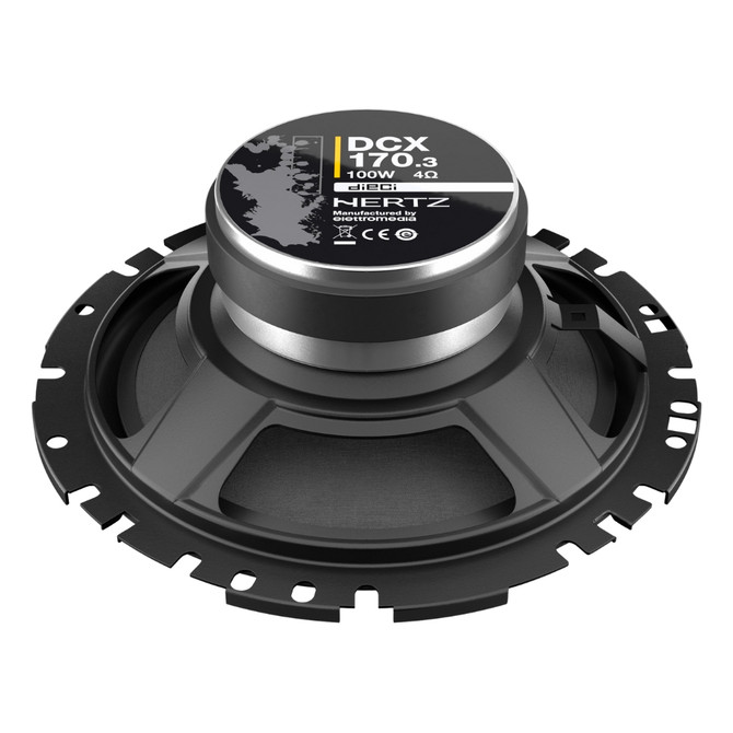 Hertz DCX 170.3 Dieci Series 6.75" 50 Watts RMS 2-Way Car Audio Coaxial Speakers