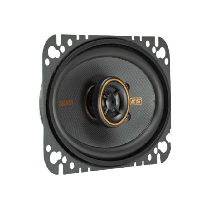Kicker KS-Series 51KSC4604 4x6" 2-Way Coaxial Speakers with High Power Handling