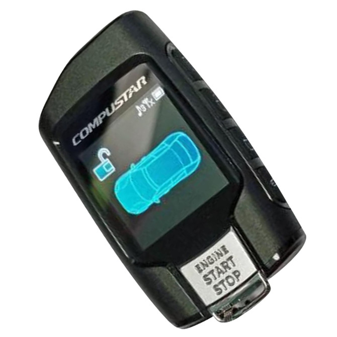 Compustar 2WQ9R-FM 2-Way Q9 LCD Remote w/ 5 Buttons - Up to 3000 Feet Max Range