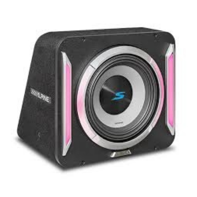 Alpine S-Series S2-SB10 10" Preloaded Subwoofer Wedge Enclosure & 600W RMS Power