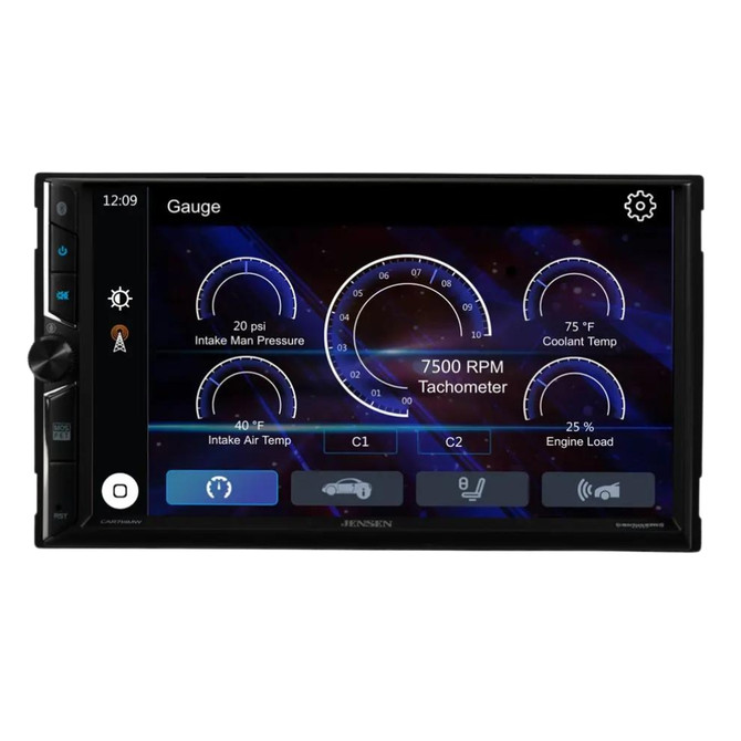 Jensen CAR714MW 7" 2-DIN Multimedia W/ Bluetooth, CarPlay/Android Auto