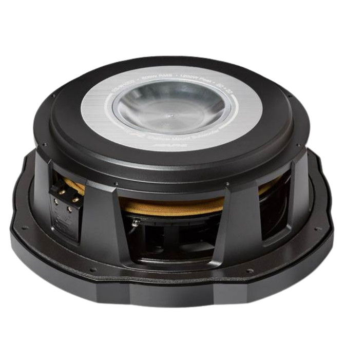 Alpine R-Series RS-W12D2 10" Shallow Mount Subwoofer with Dual 2-Ohm Voice Coils