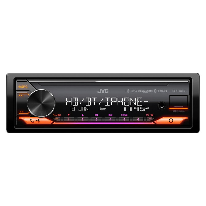 JVC KD-X480BHS 1 DIN Digital Media with Alexa, HD Radio, and Bluetooth