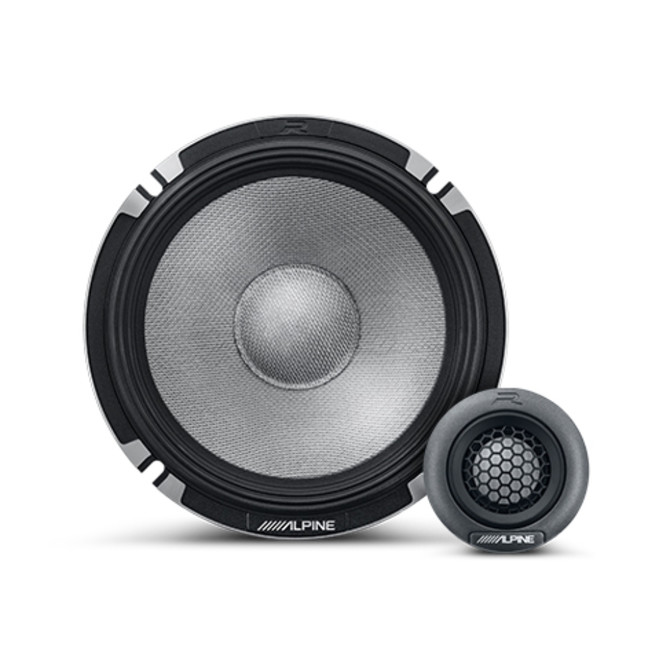 Alpine R-Series R2-S652 6-1/2" 2-Way Component Speakers with 300 Watt Peak Power