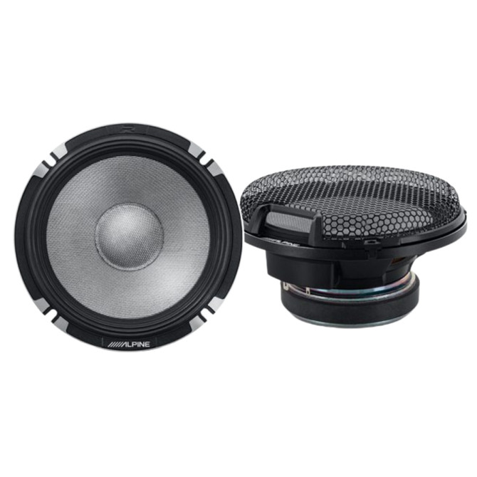 Alpine R-Series R2-S652 6-1/2" 2-Way Component Speakers with 300 Watt Peak Power