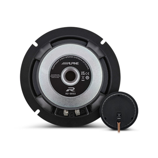 Alpine R-Series R2-S652 6-1/2" 2-Way Component Speakers with 300 Watt Peak Power