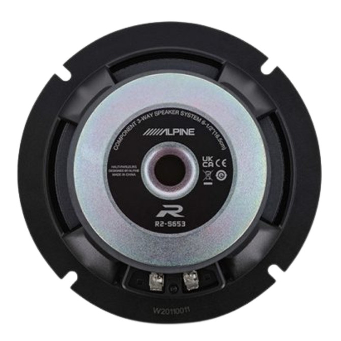 Alpine R-Series R2-S652 6-1/2" 2-Way Component Speakers with 300 Watt Peak Power