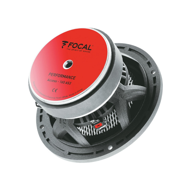 Focal 165 AS3 6.5" 80 Watts RMS Power 3-Way Component Car Audio & Video Speaker System