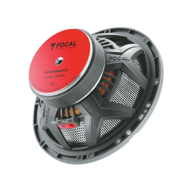 Focal 165 AS3 6.5" 80 Watts RMS Power 3-Way Component Car Audio & Video Speaker System