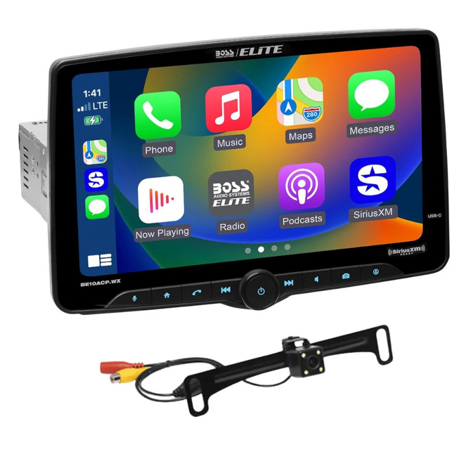 BOSS Elite BE10ACP.WXC 10.1" Digital Multimedia & License Plate Camera BOSS Elite BE10ACP.WXC 10.1" Digital Multimedia & License Plate Camera