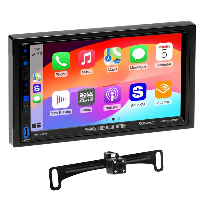 BOSS BE7ACP.XC Double-DIN 7" Digital Multimedia with Backup Camera