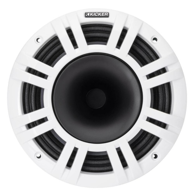Kicker 48KMXL84 8" 2-Way Marine Horn Loaded Compression Driver Coaxial Speakers
