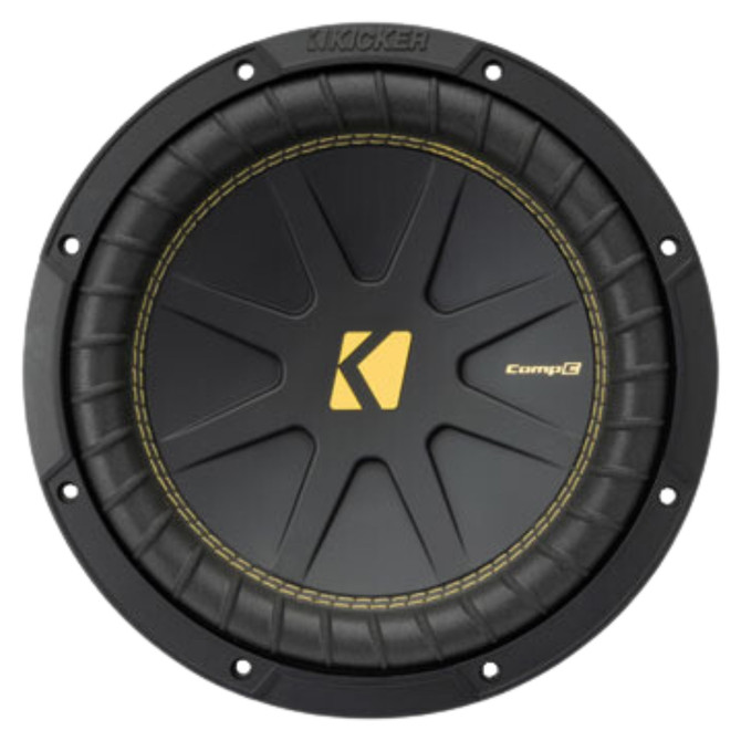 Kicker 50CWCD104 10" 4-Ohm DVC CompC Subwoofer w/ Ribbed Polyurethane Surround Kicker 50CWCD104 10" 4-Ohm DVC CompC Subwoofer w/ Ribbed Polyurethane Surround