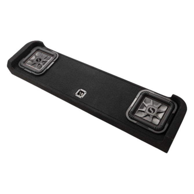 Kicker 51KFDL7102 Dual 10-Inch L7T 2-Ohm Enclosure for Ford Super Duty Crew Cab