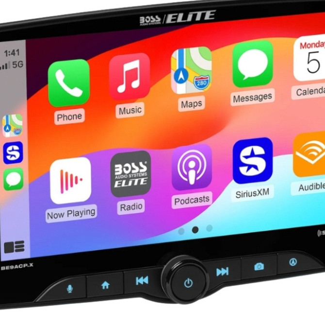 BOSS BE9ACP.XC Single-DIN 9" Digital Multimedia with Backup Camera